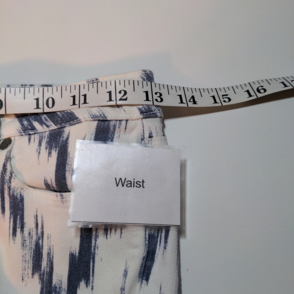 Paige Verdugo Ultra Skinny Jeans Women Sz 26 White Blue Stretch Coastal Cowgirl - Picture 8 of 13